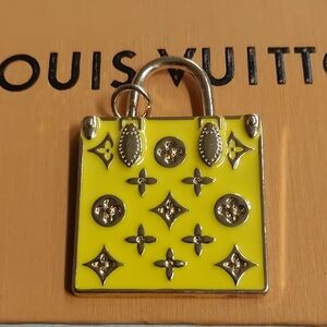 Louis Vuitton Yellow and Gold Bag Charm Pendant